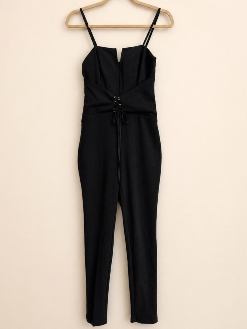 Lilyful Black Corset Front Jumpsuit